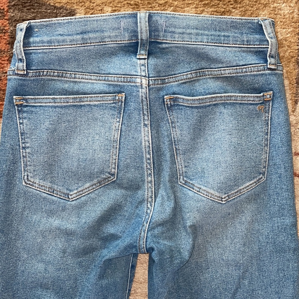 Madewell 10" High-Rise Skinny Blue jeans Raw Hem - Picture 7 of 10